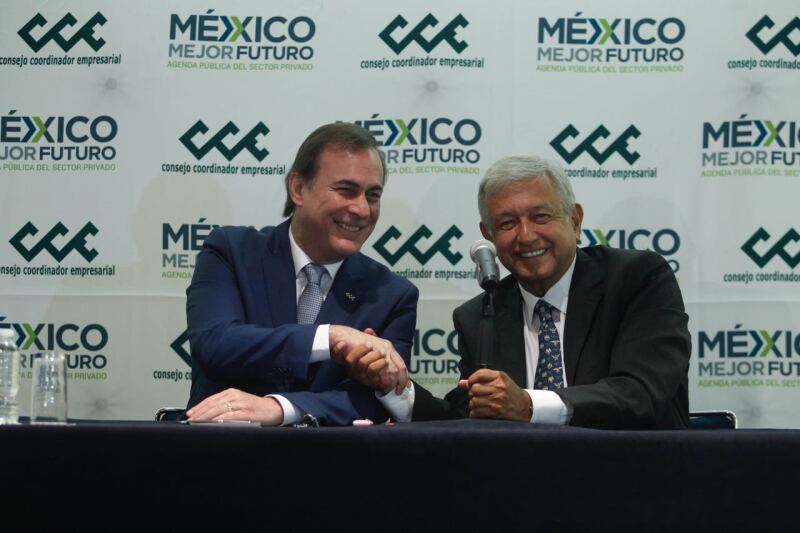 Empresarios expresan confianza al nuevo gobierno: AMLO