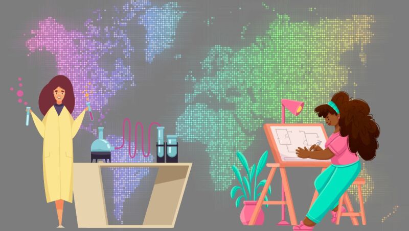 12.9% de los trabajos STEM ocupados por mujeres